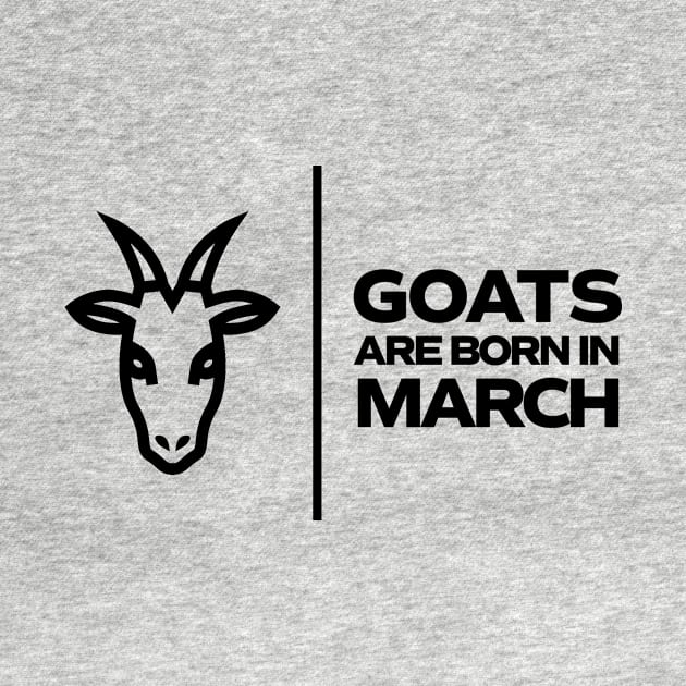 GOATs are born in March by InTrendSick